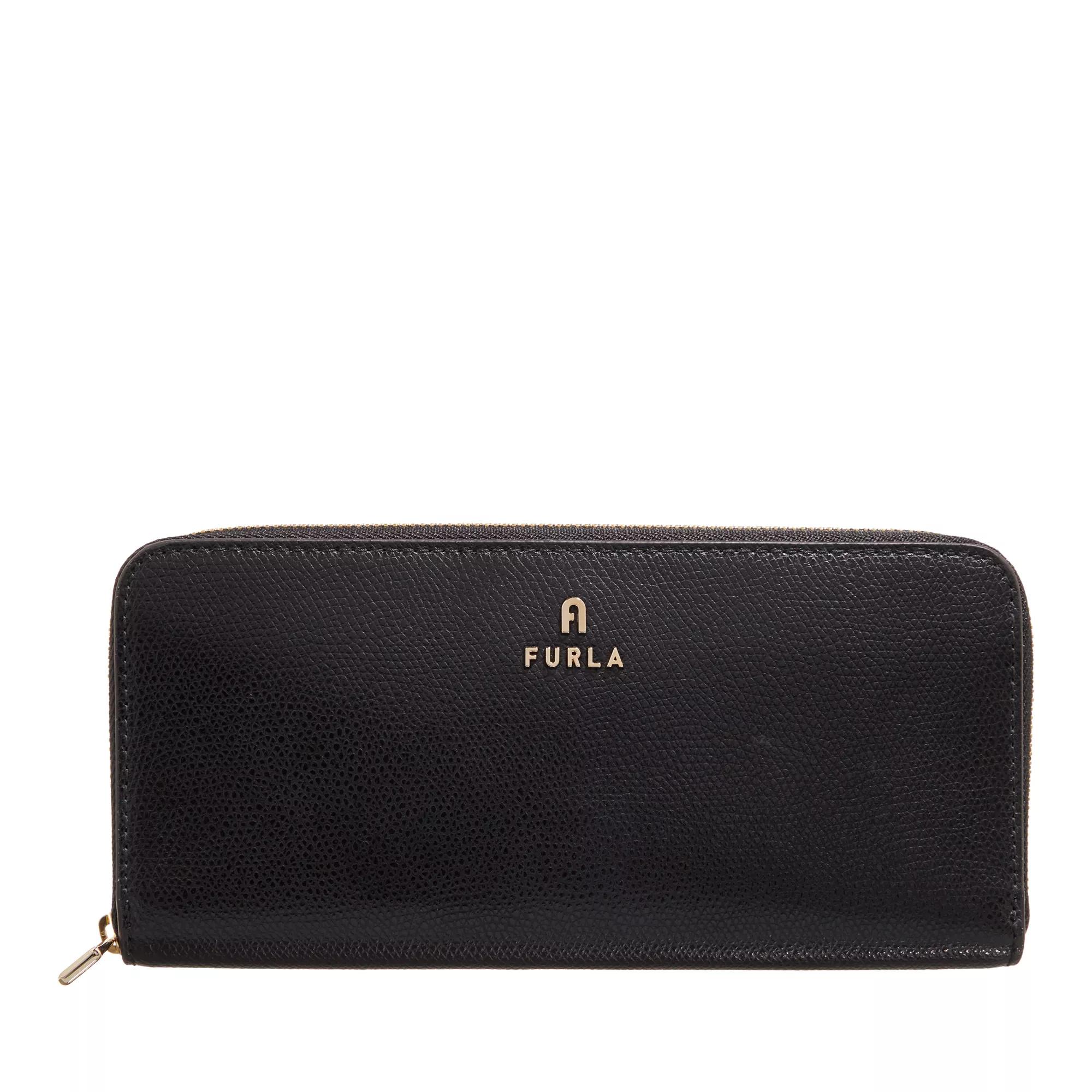 Furla Portemonnaie - Furla Camelia Xl Zip Around Slim - Gr. unisize - in Schwarz - für Damen