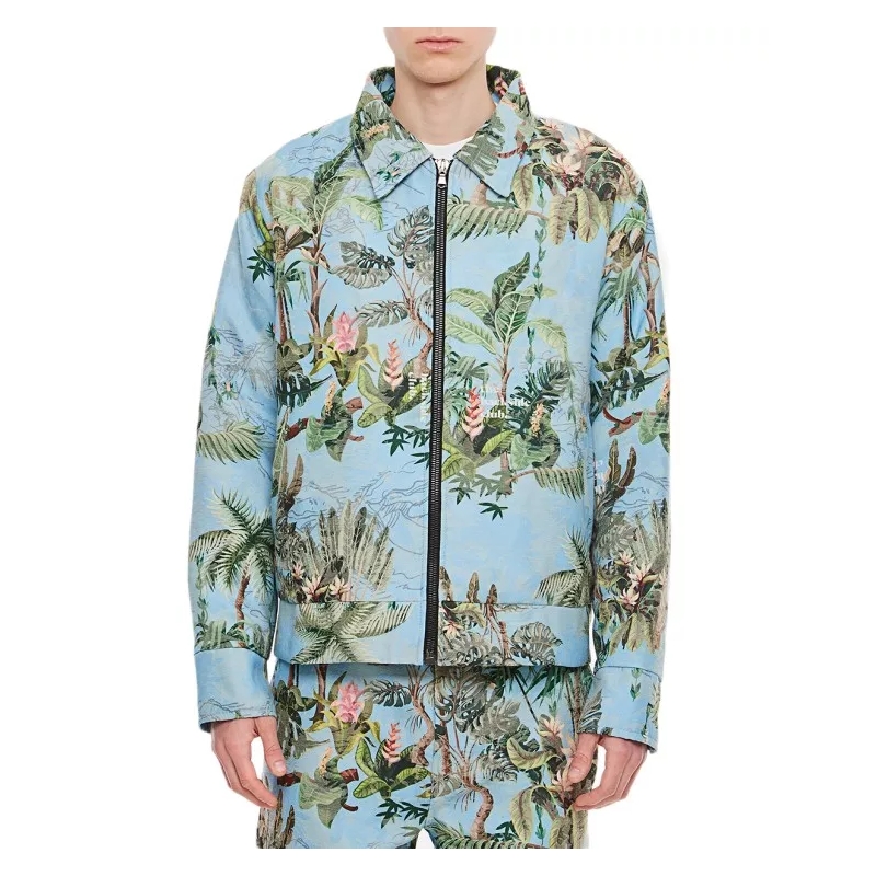 Backside Club  Coat Zip Blue