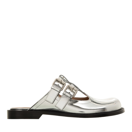 Loewe Mule Flats Mule Silver