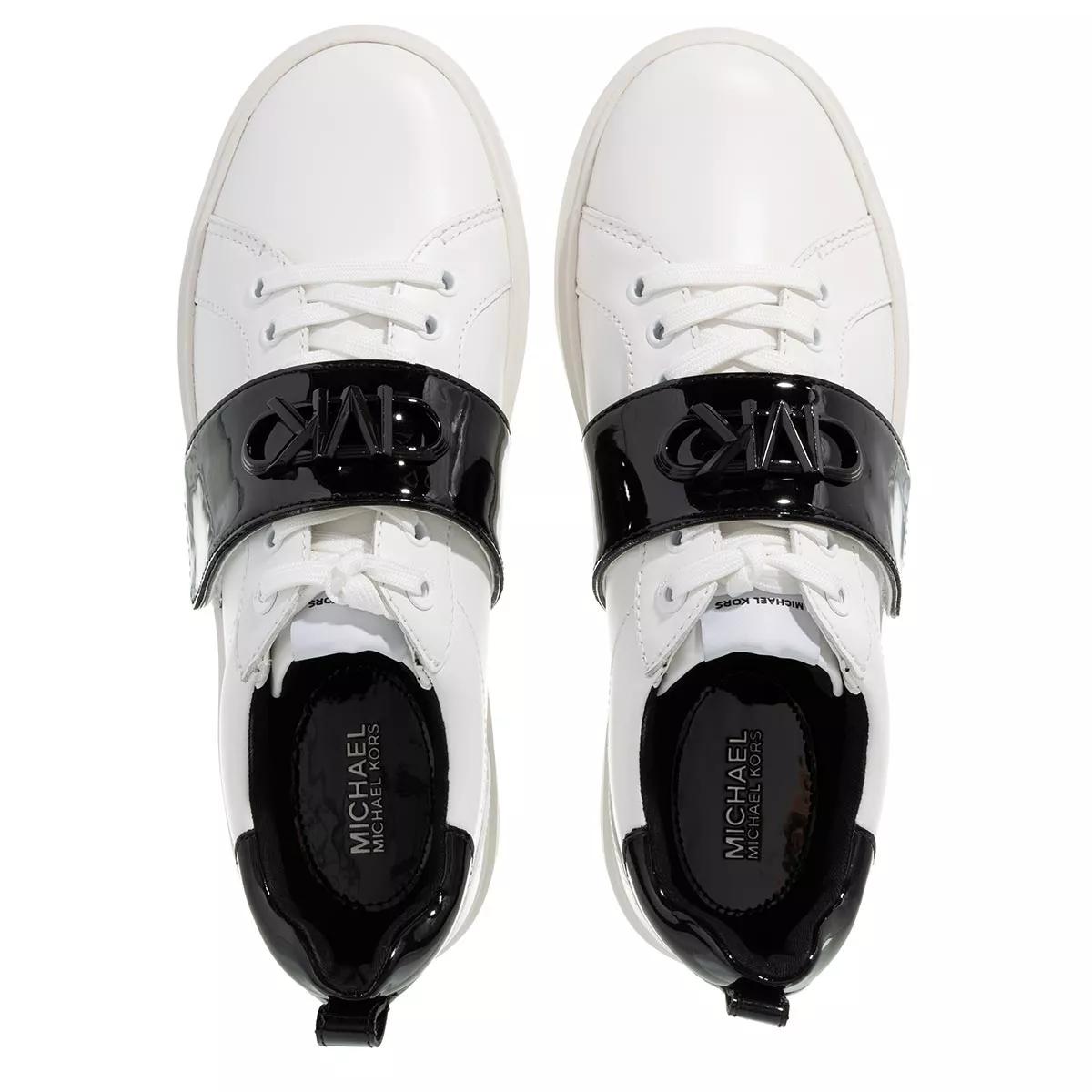 Michael Kors Emmett Strap Lace Up Black/Optic White, Low-Top Sneaker