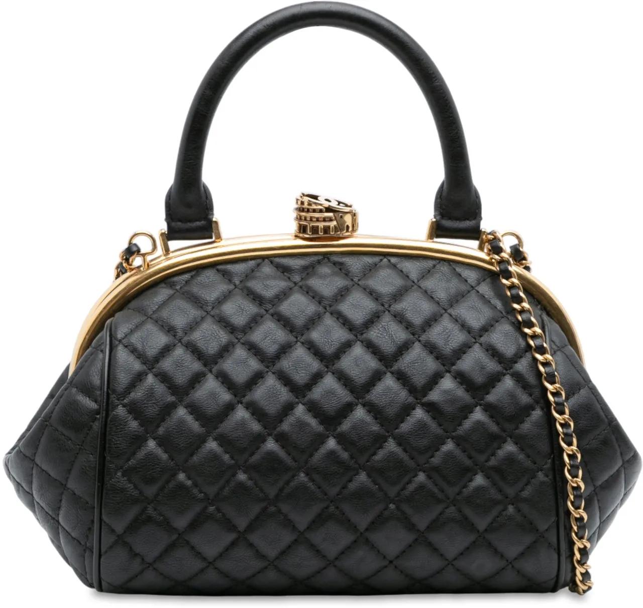 Pre-Loved Chanel Sac à bandoulière | Paris Rome Quilted Calfskin ...