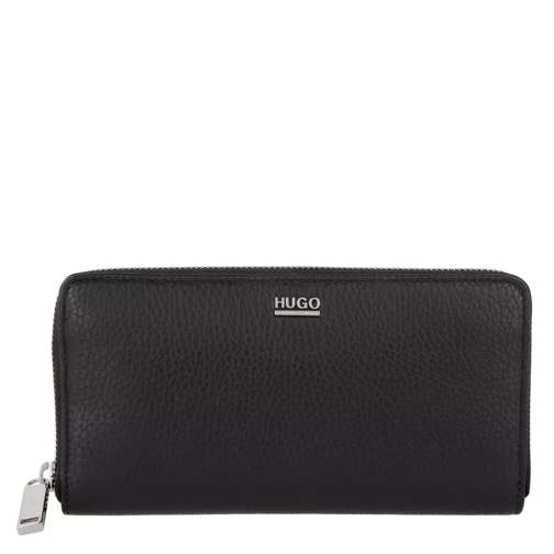 Hugo Zip Around Wallet Black Portemonnaie mit Zip-Around-Reißverschluss