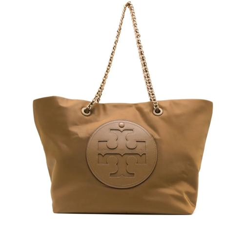 Tory Burch Tote Nylon Shopping Bag Brown