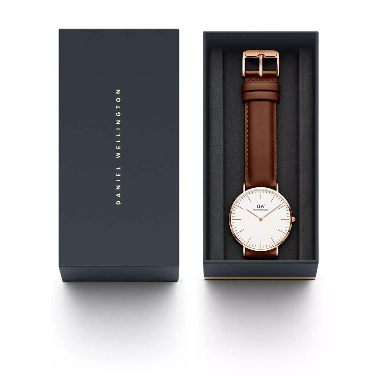Daniel Wellington Classic St Mawes 36 mm Brown Quarz Uhr