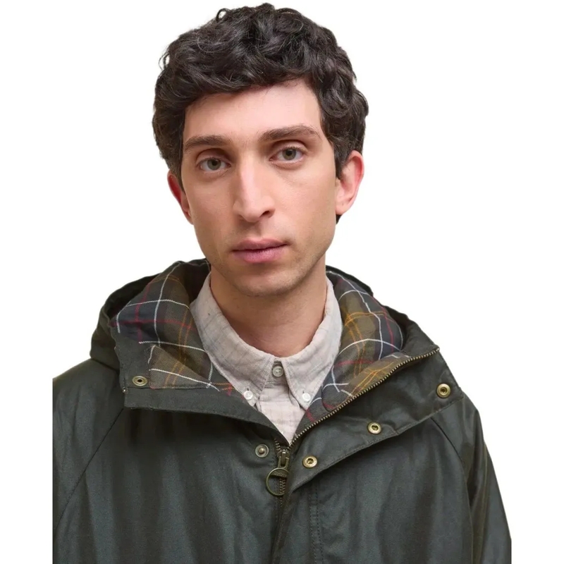 Barbour Parka Bedale Wax Olive Green Parka Green(Image 10)