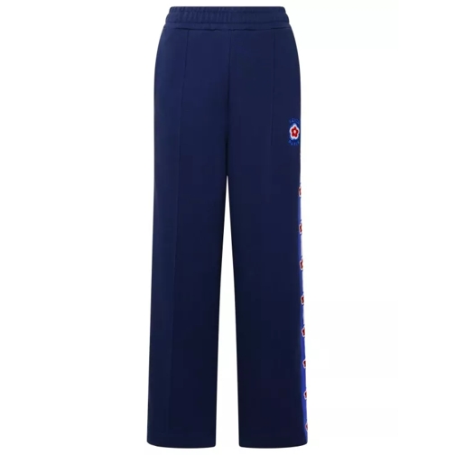 Kenzo Blue Cotton Pants Blue 