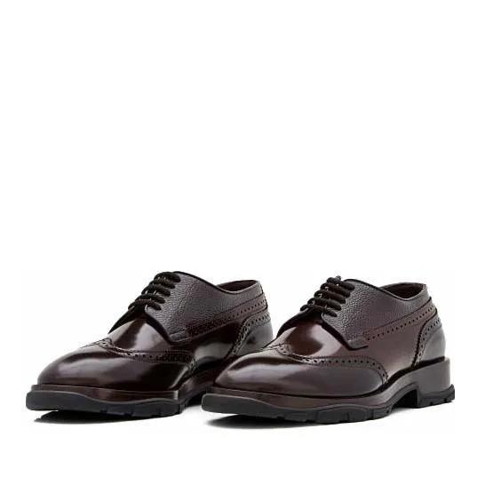 Alexander McQueen Loafers & Ballerinas - Leather Derby Shoes - Gr. 41,5 (EU) - in Braun - für Damen