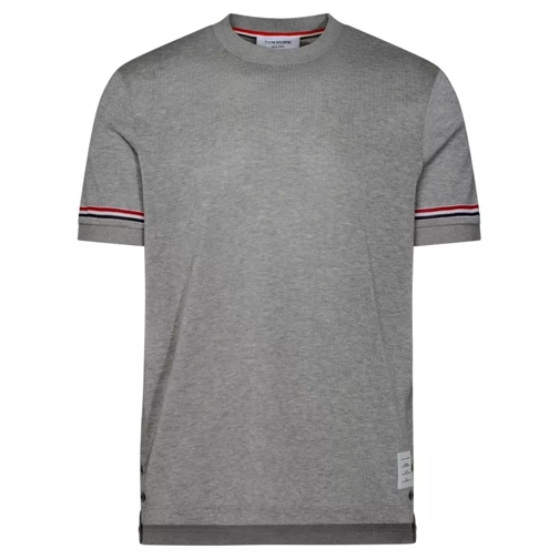 Thom Browne Gray Cotton T-Shirt Grey 