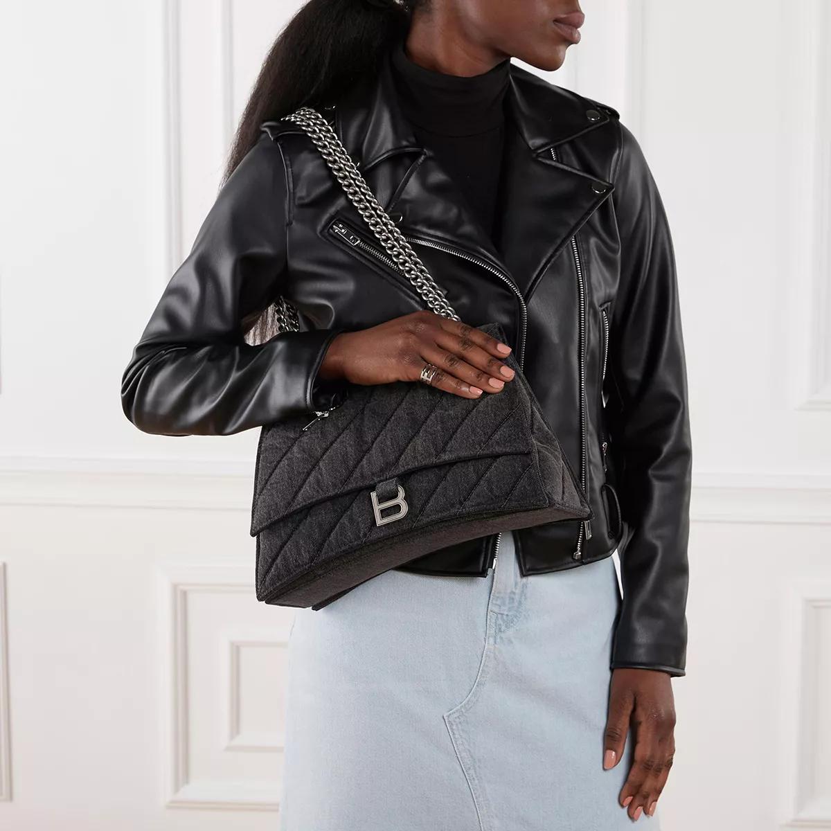 Balenciaga Crossbody bags Medium Crush Shoulder Bag in grijs