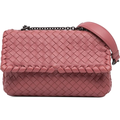 Bottega Veneta Sac à bandoulière 2012-2024 Small Nappa Intrecciato Olimpia Shoulder rose