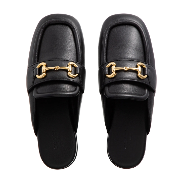 Gucci Women s Horsebit Loafer Slipper Black Mule