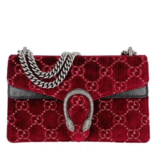 Gucci Dionysus GG Small Shoulder Bag Velvet Red Crossbodytas