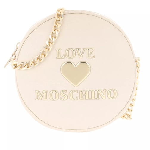 Love Moschino Round Crossbody Bag   Avorio Canteen Bag