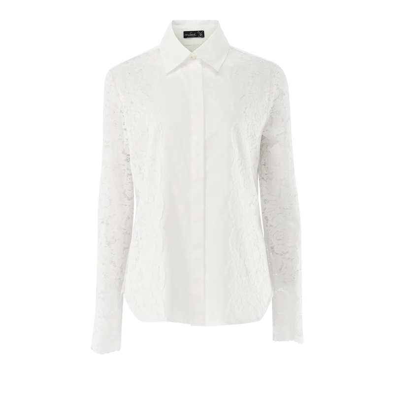 VAN LAACK Bluse Bluse Modern Fit Uni beige