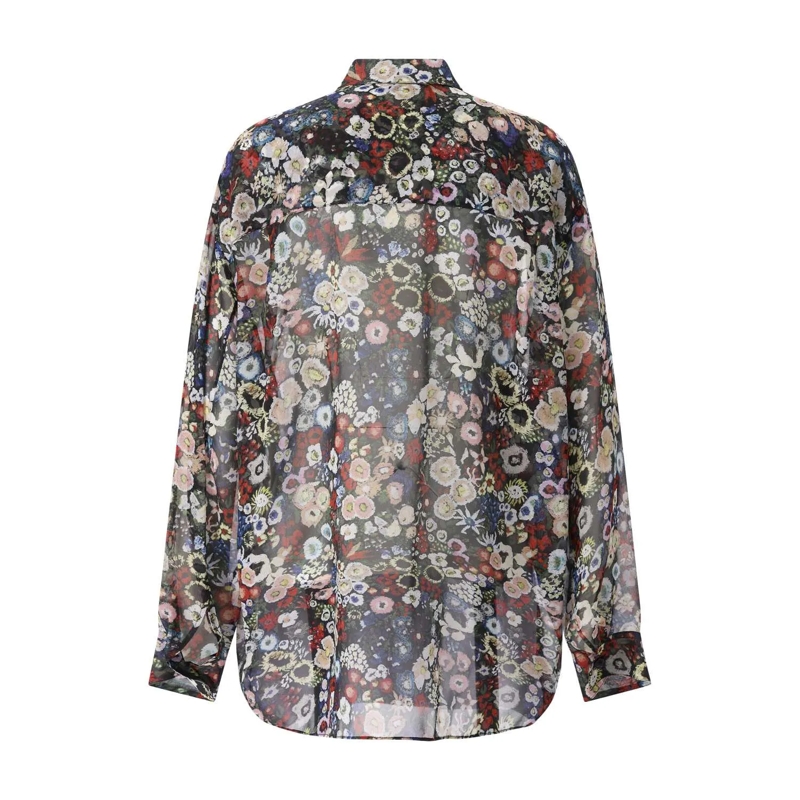 Khaite Bluse Bluse Goya mit Blumenprint Creme(Image 6)