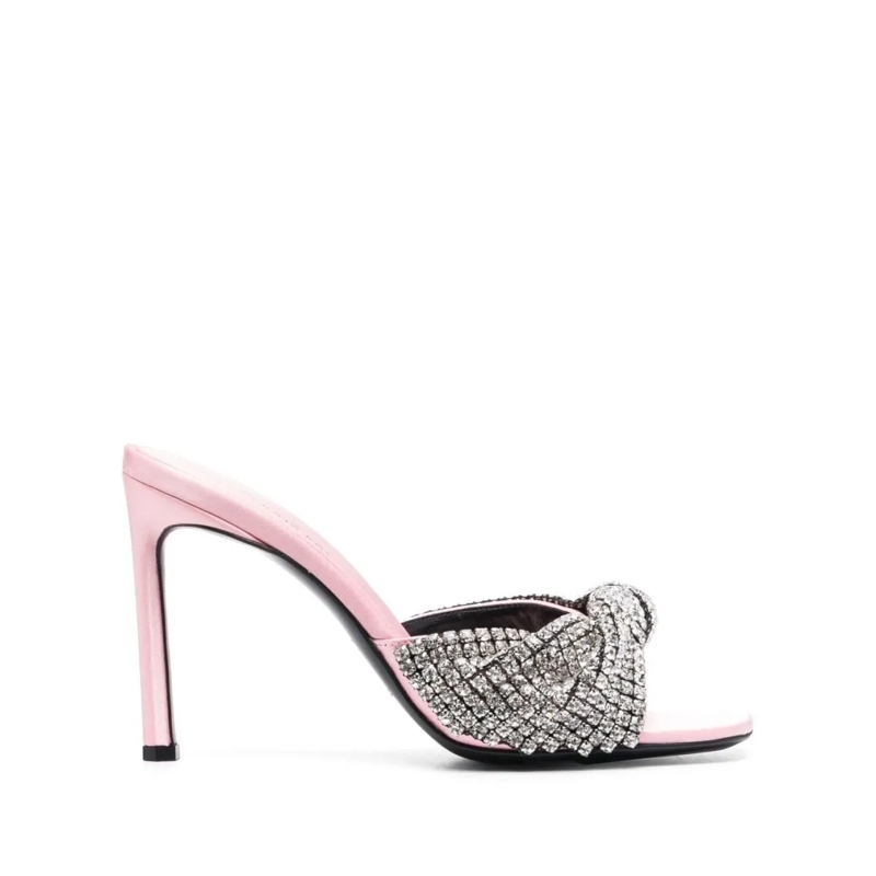 sergio rossi Mules Tyra 100Mm High Stiletto Mules Grey