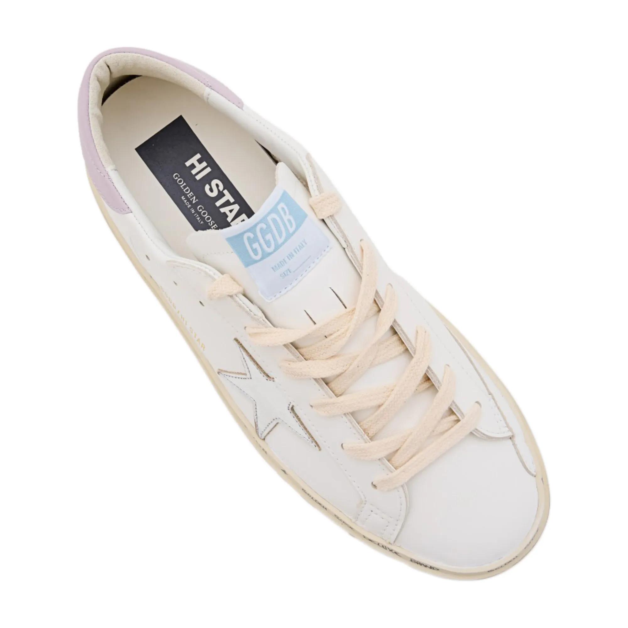 Golden Goose Low-Top Sneakers White Leather Wohi Star Sneakers in wit