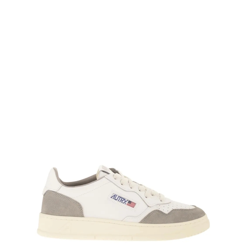 Autry International Lage-top sneaker Medalist Low - Leather And Suede Sneakers White