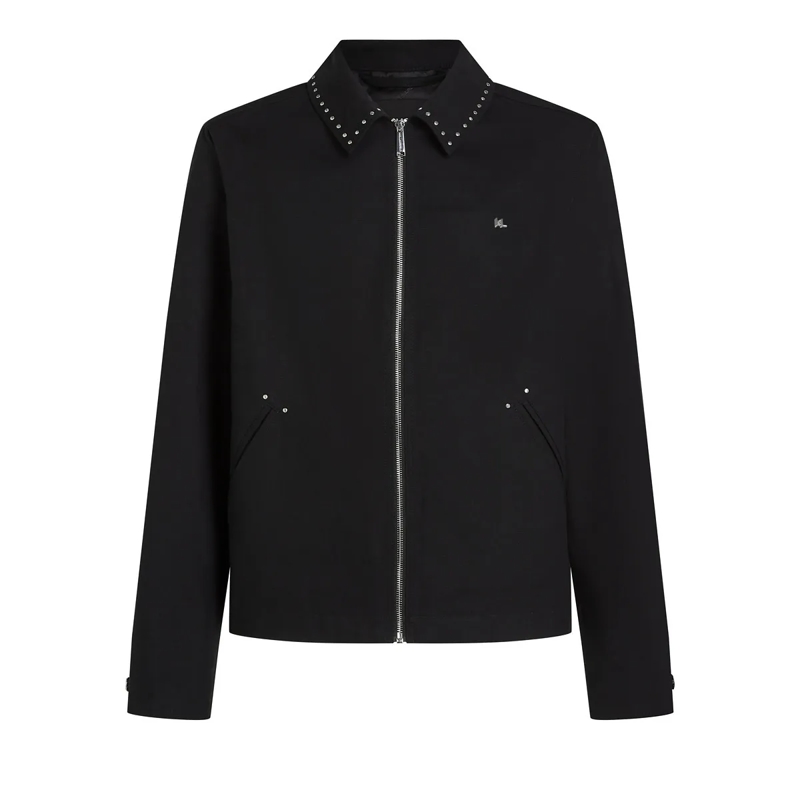 Karl Lagerfeld Daunenjacke Karl DNA-Jacke mit Nieten schwarz