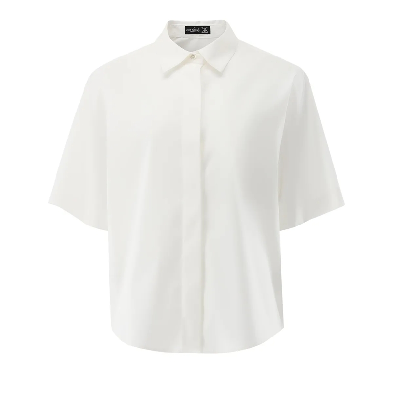VAN LAACK Bluse Bluse Modern Fit Uni beige