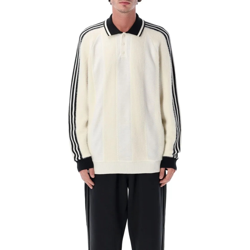 Adidas Polo shirt Originals Knitted Quarter-Button Jersey White