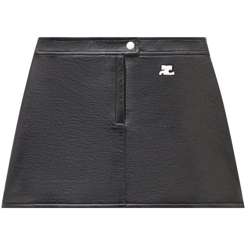 Courrèges Midirock Minirock Reedition Vinyl 9999 black