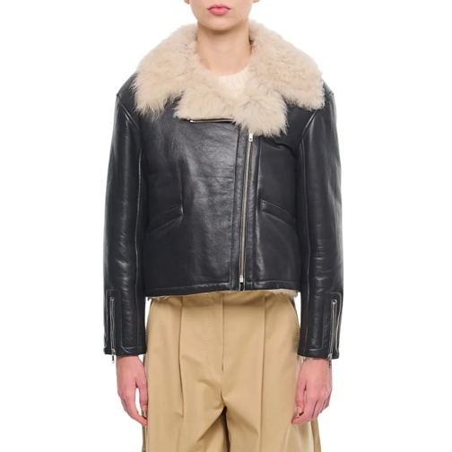 Durazzi Milano Lederjacken Shearling Biker Jacket Black