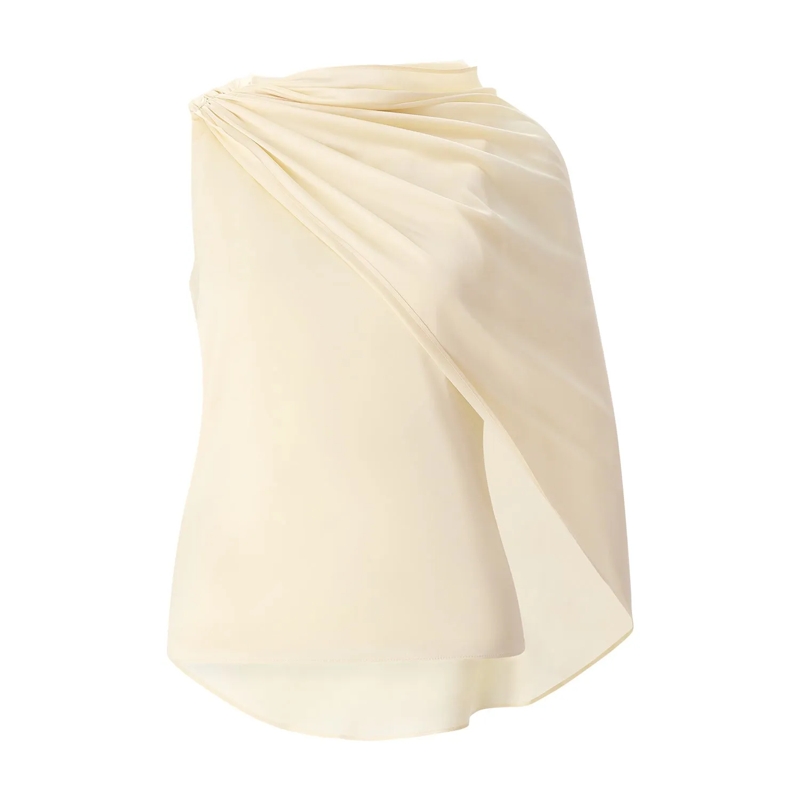 Rotate Top Top aus Satin gelb