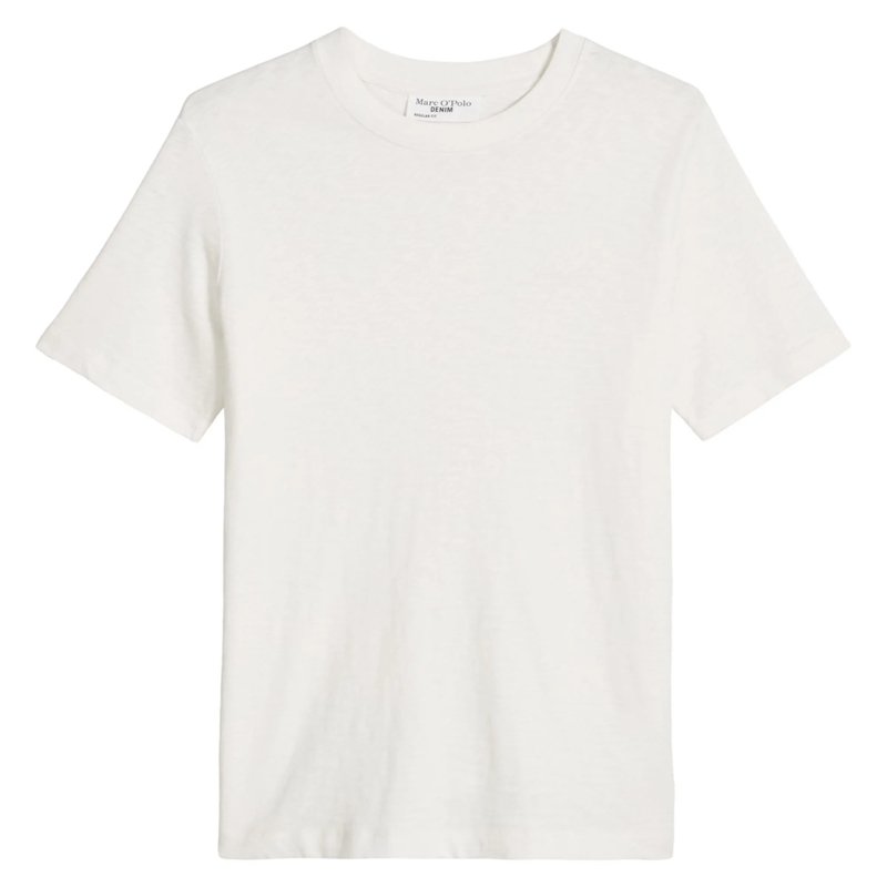 Marc O´Polo Hemd T-Shirt, SSL, Logo Print, Reg 1er Pack weiss