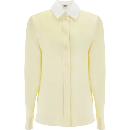 Loewe Blusen Loewe Silk Shirt gelb