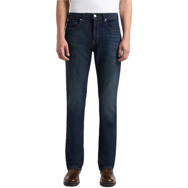 Seven for all Mankind Jeans mit geradem Bein The Straight Bathe Dark Blue blau