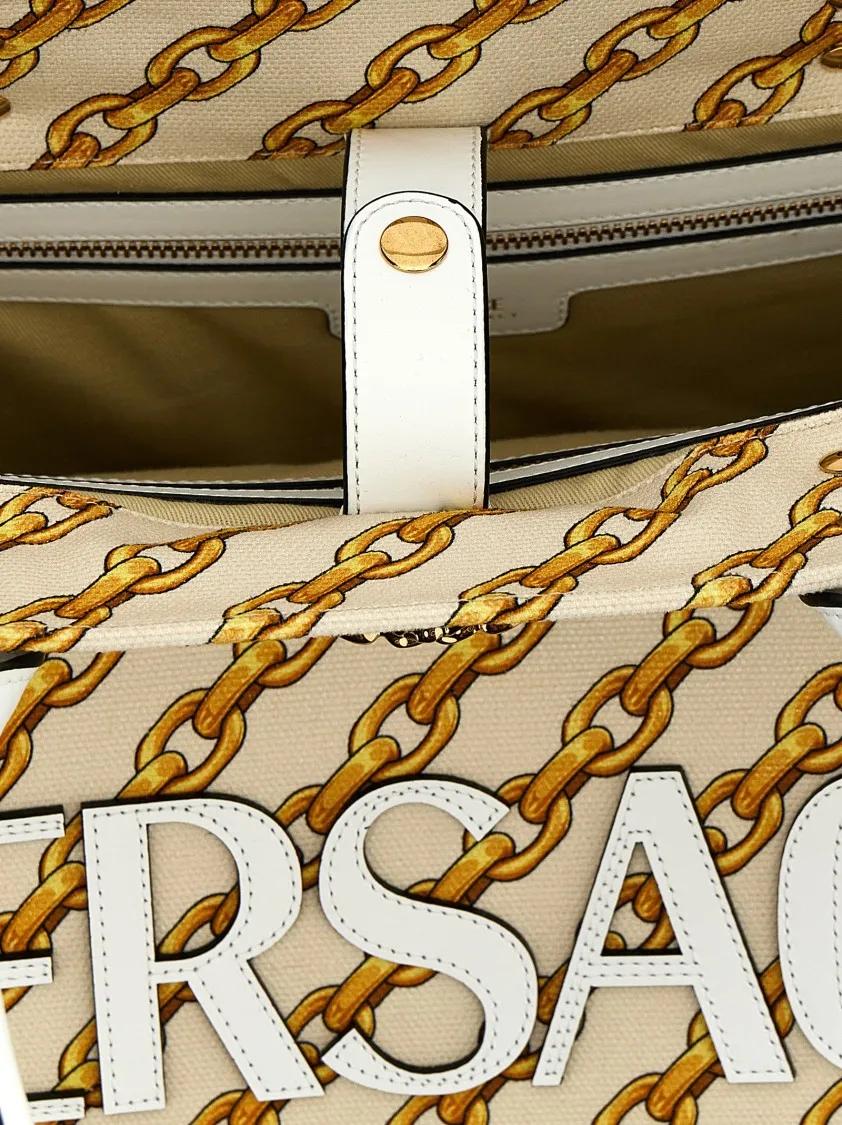 Versace Shoppers & Totes 'La Medusa' Shopping Bag in beige