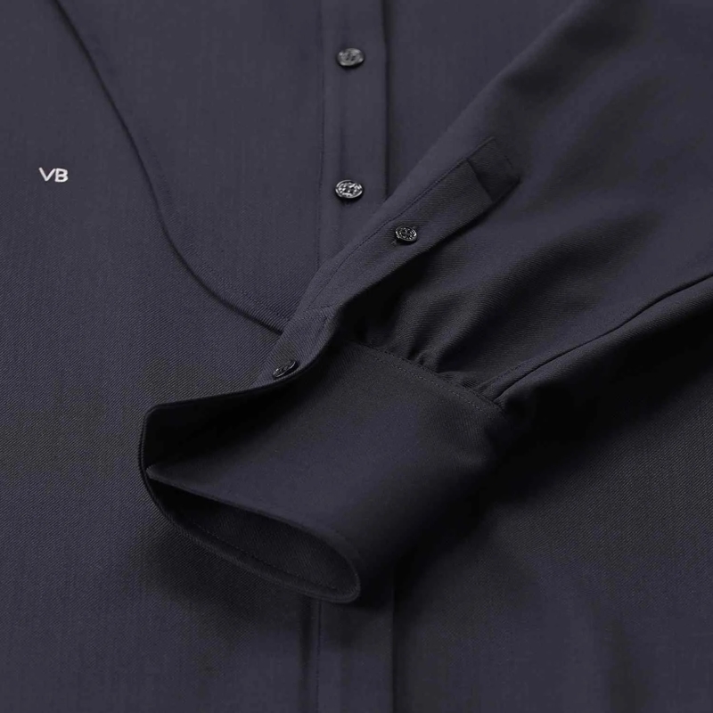 Victoria Beckham Bluse Weite Hemdbluse blau(Image 5)