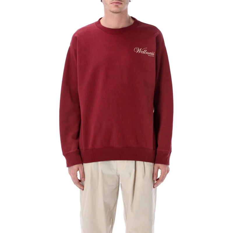 Sporty And Rich  Soho Crewneck Sweatshirt Red