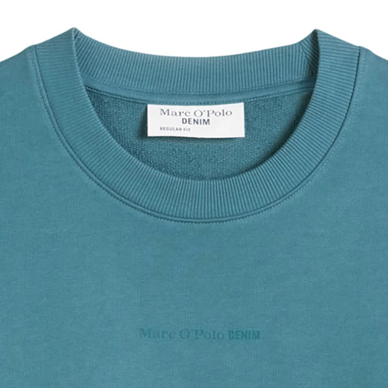 Marc O´Polo  Crew Neck, Print, Reg Fit 1er Pack petrol(Image 2)