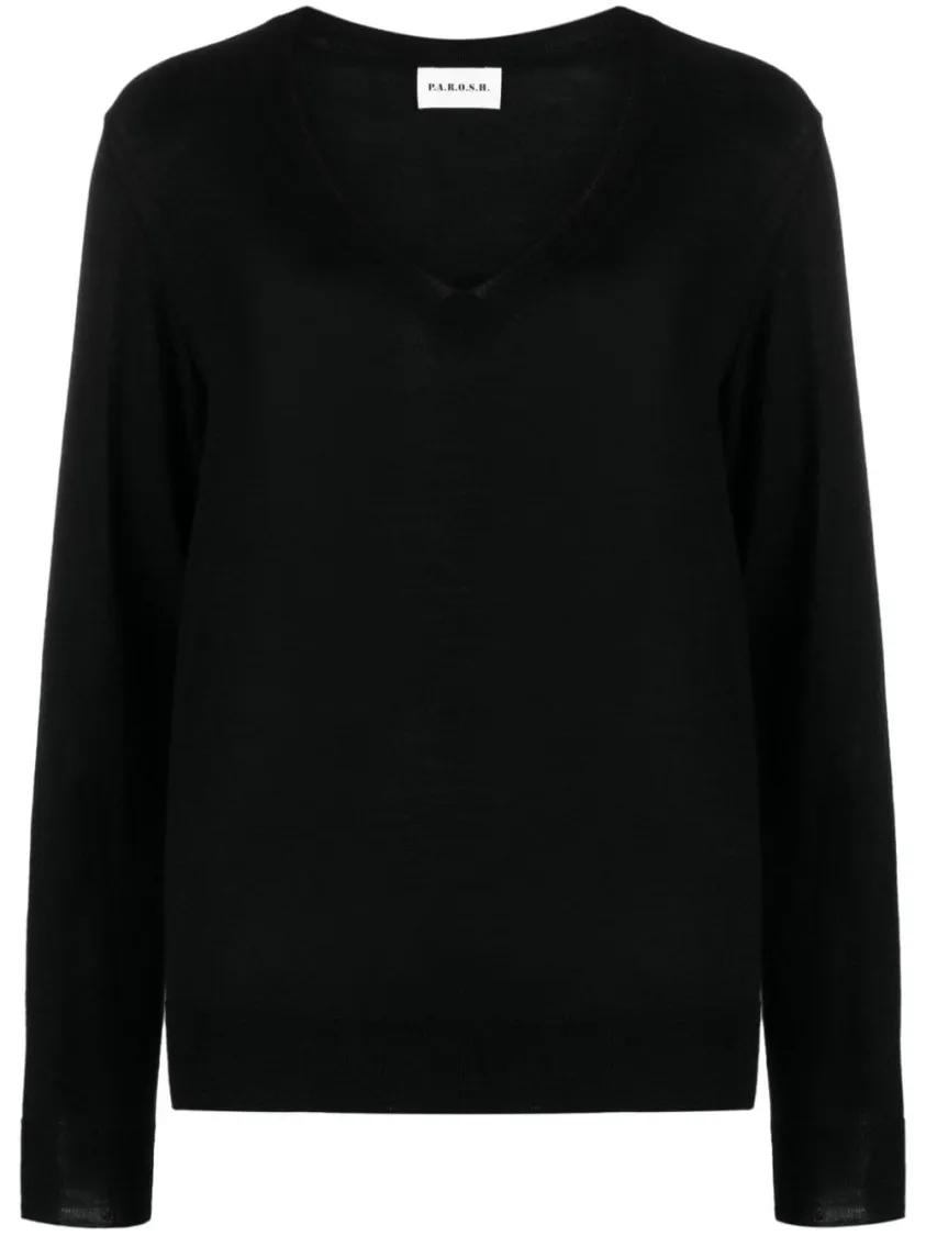 P.A.R.O.S.H. - Linfa Sweater - Größe M - schwarz