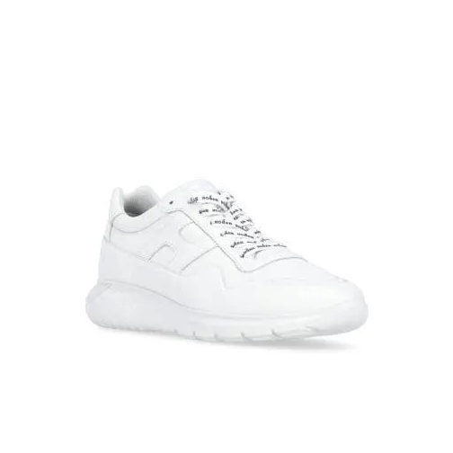 Hogan White Smooth Leather Sneakers White låg sneaker