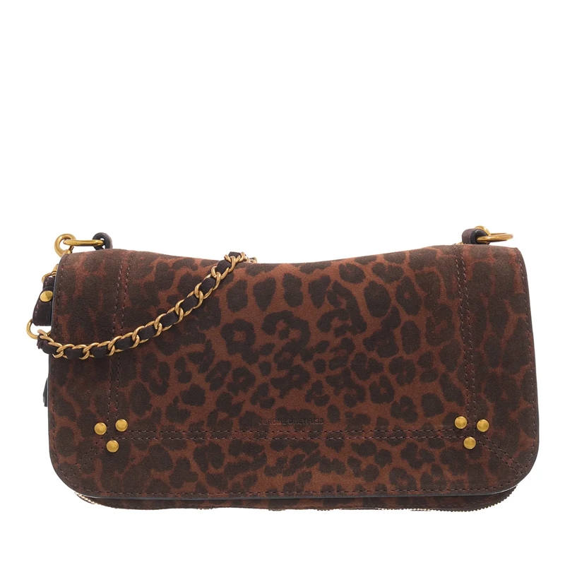Jerome Dreyfuss Crossbody Bag Bobi Imprime Leopard Naturel