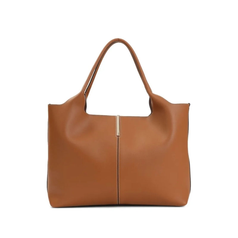 Tod's Sac à bandoulière Spacious Cognac Brown Leather Handbag Brown
