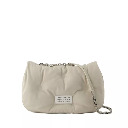 Maison Margiela Glam Slam Flap Medium Hobo Bag - Leather - Beige Neutrals Sac à bandoulière