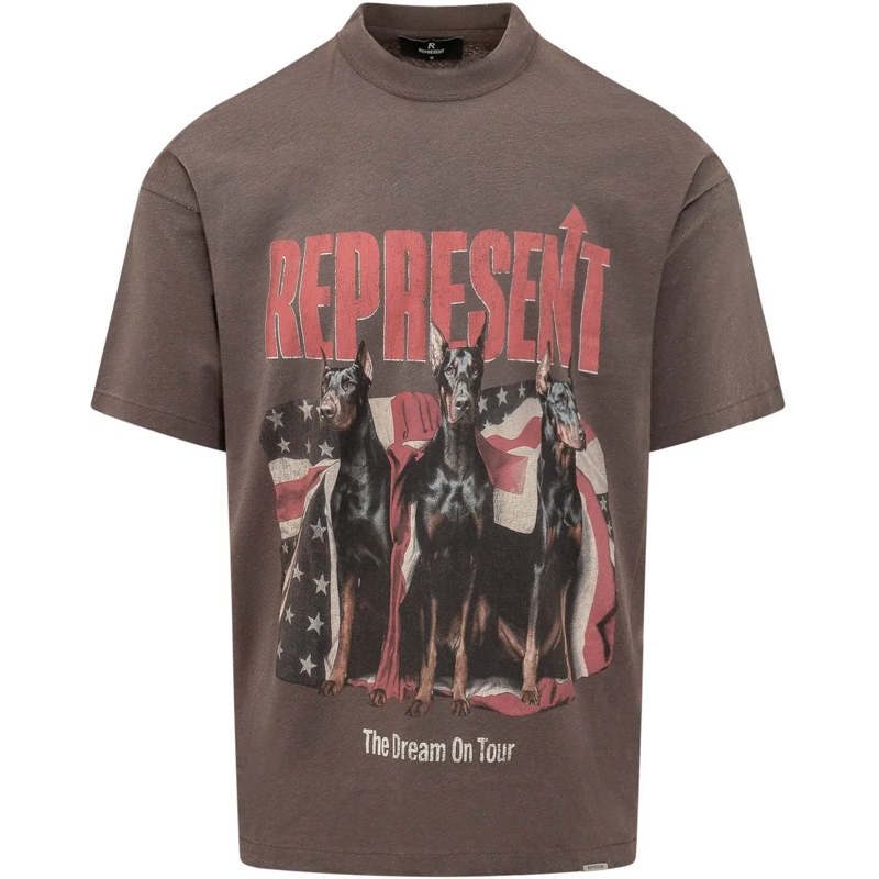 Represent T-shirt T-shirt Dream On Tour con Stampa Grafica taupe