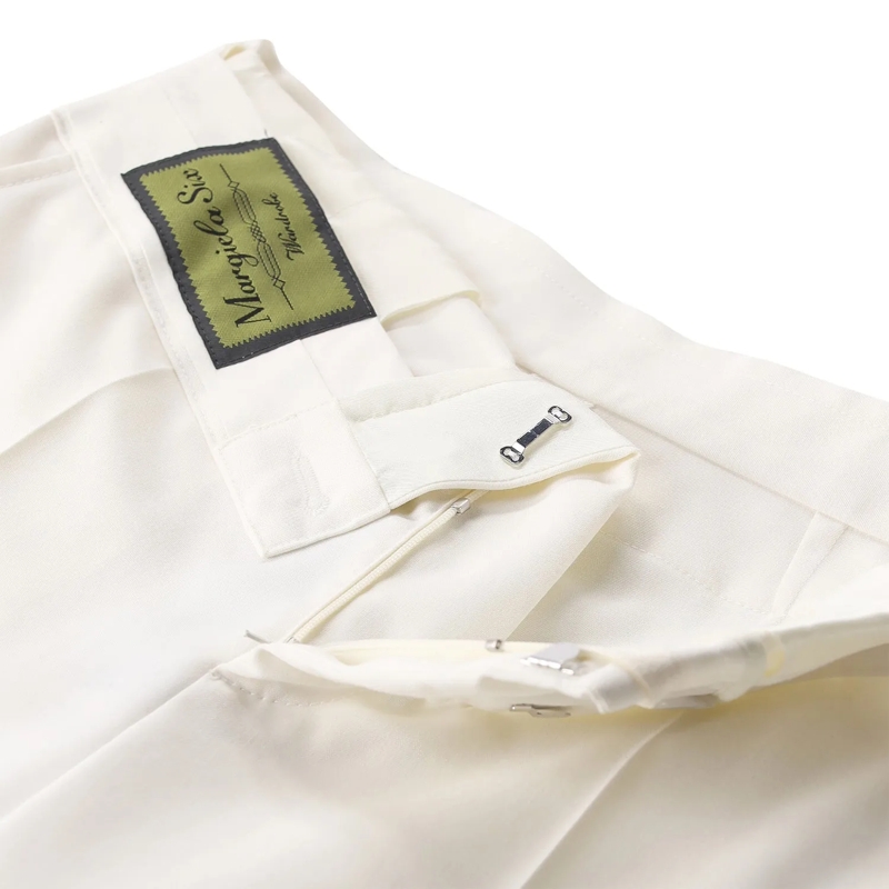 MM6 Maison Margiela  Stoffhose aus Woll-Mix weiß(Image 4)