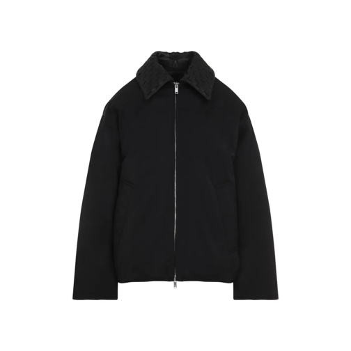 Bottega Veneta Overgangsjas Tech Nylon Puffer Jacket Black