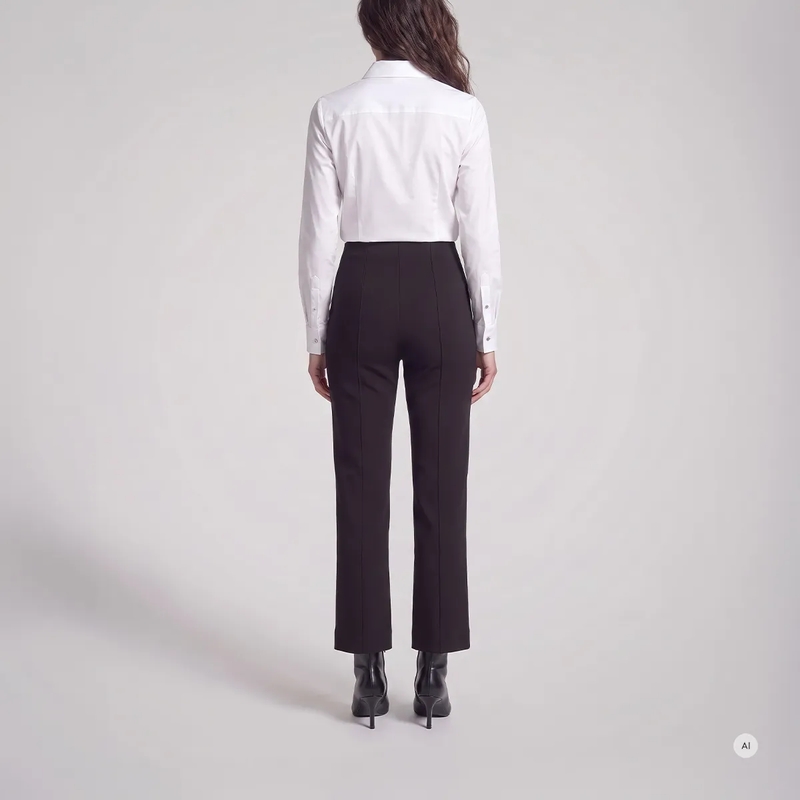 Marc Aurel Bluse Wickelbluse- Rückenpasse- Manschette mit Knopfv weiss(Image 4)