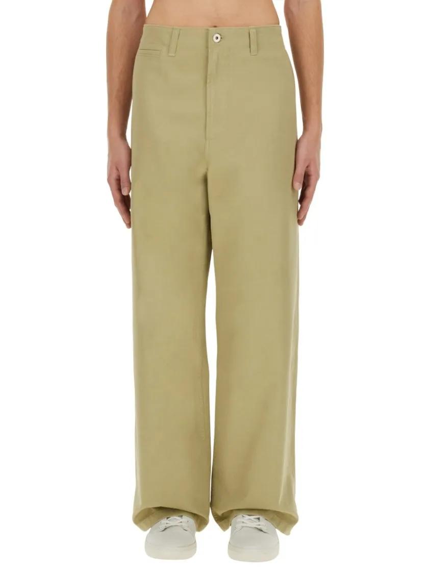 Thumbnail - Burberry - High-Waisted Straight Leg Pants - Größe L - braun
