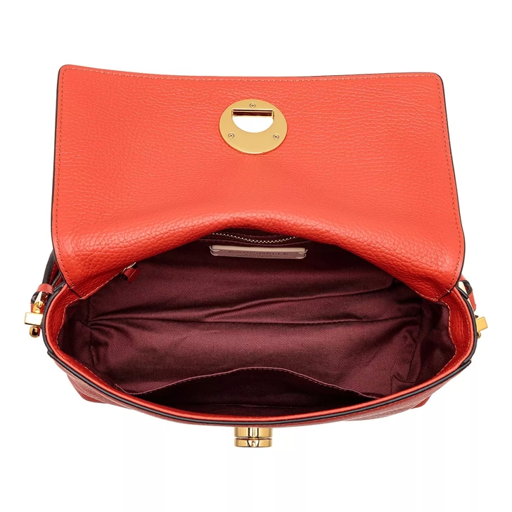 Coccinelle Liya Signature Tangerine Crossbody Bag