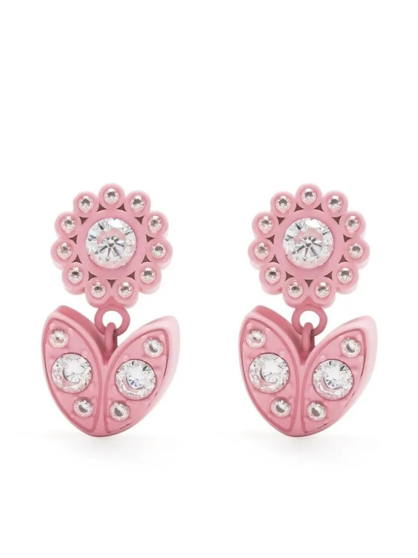 Bottega Veneta Ohrringe - Pink Flower Earrings - Gr. unisize - in Rosa - für Damen