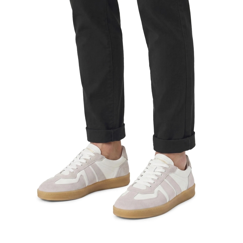 National Standard Schnürschuhe Sneaker aus Leder beige(Image 2)