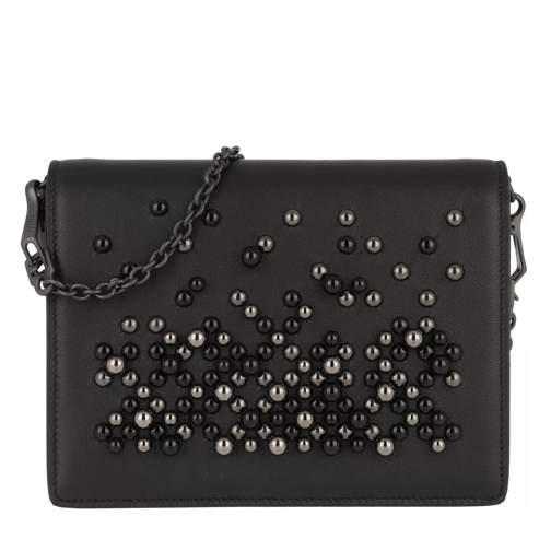 Bottega Veneta Wallet On Chain Leather Black Crossbody Bag