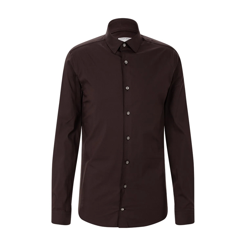 Tiger of Sweden Chemise Slim-Fit Hemd aus Baumwoll-Mix rot